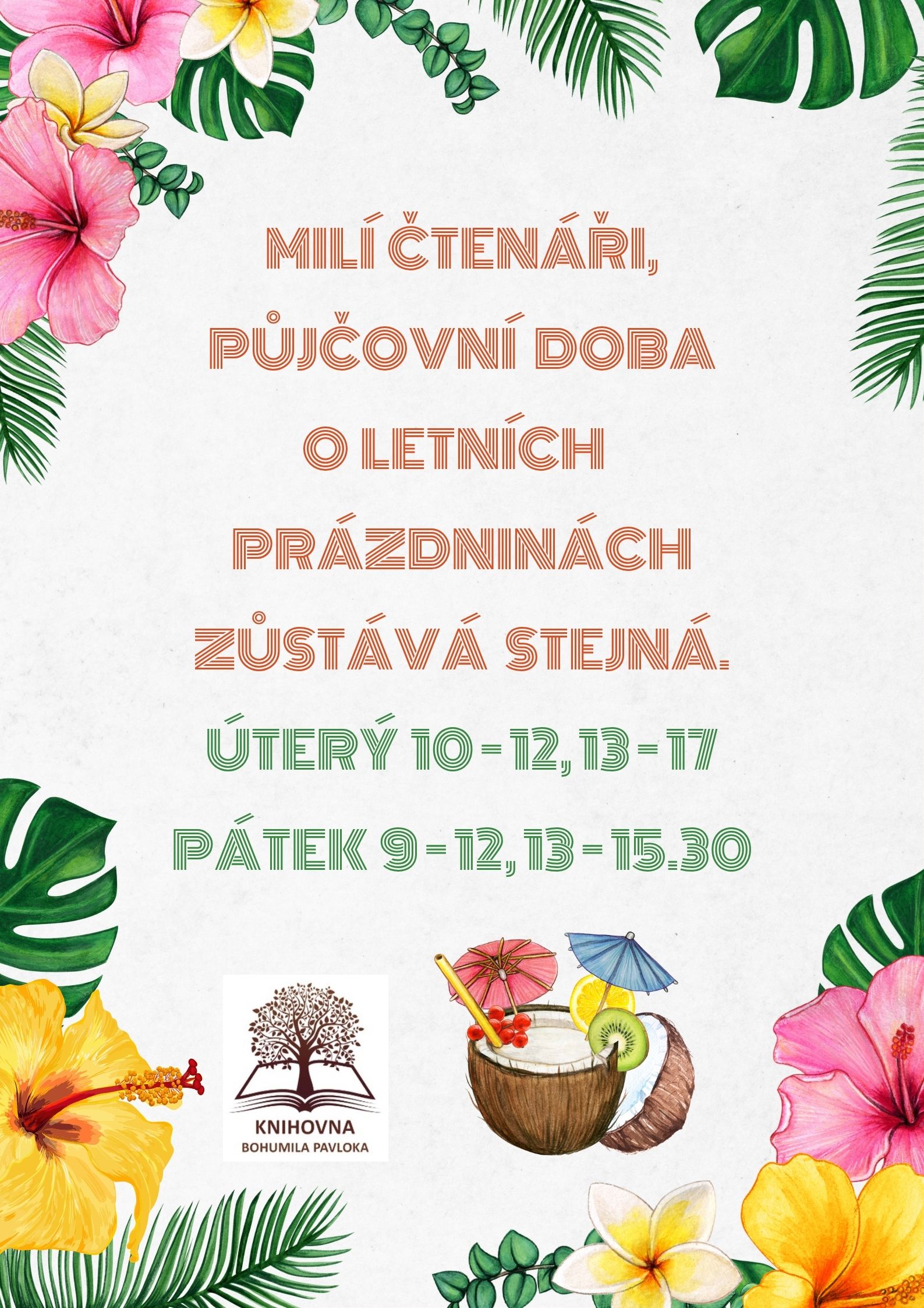 Letní půjčovní doba 2025 Řepiště